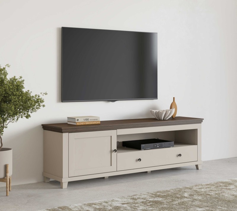 EVORA 24D1JU40_5 SZAFKA RTV BEŻ JASNY BEŻOWA DĄB DUNIN ARANŻACJA.jpg