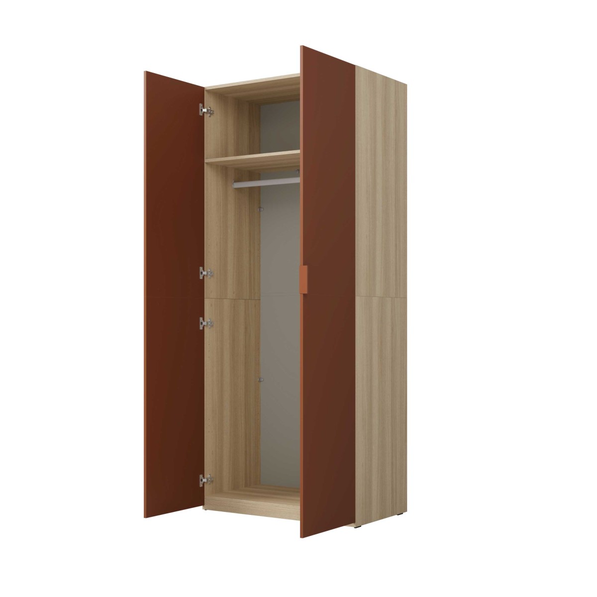 MONTANA 24ETOL18_4 SZAFA DWUDRZWIOWA 90 CM DĄB ELEGANCKI TERRACOTA WEWNĄTRZ.jpg