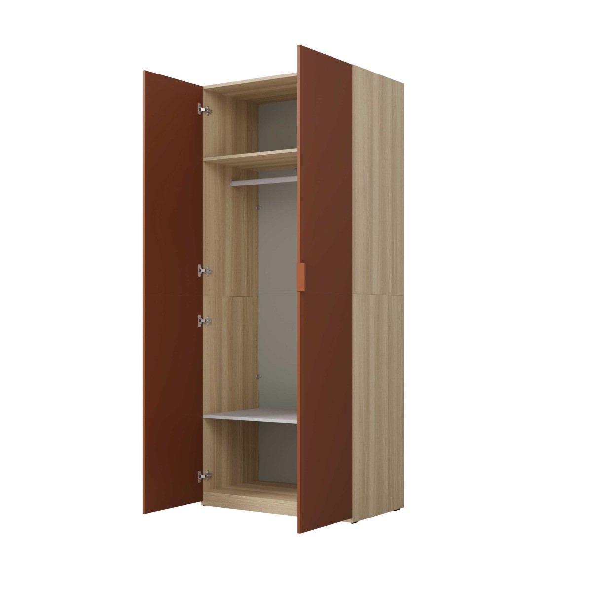 MONTANA 24ETOL18_4+24LIOL01 SZAFA DWUDRZWIOWA 90 CM DĄB ELEGANCKI TERRACOTA WEWNĄTRZ DODATKOWA PÓŁKA.jpg