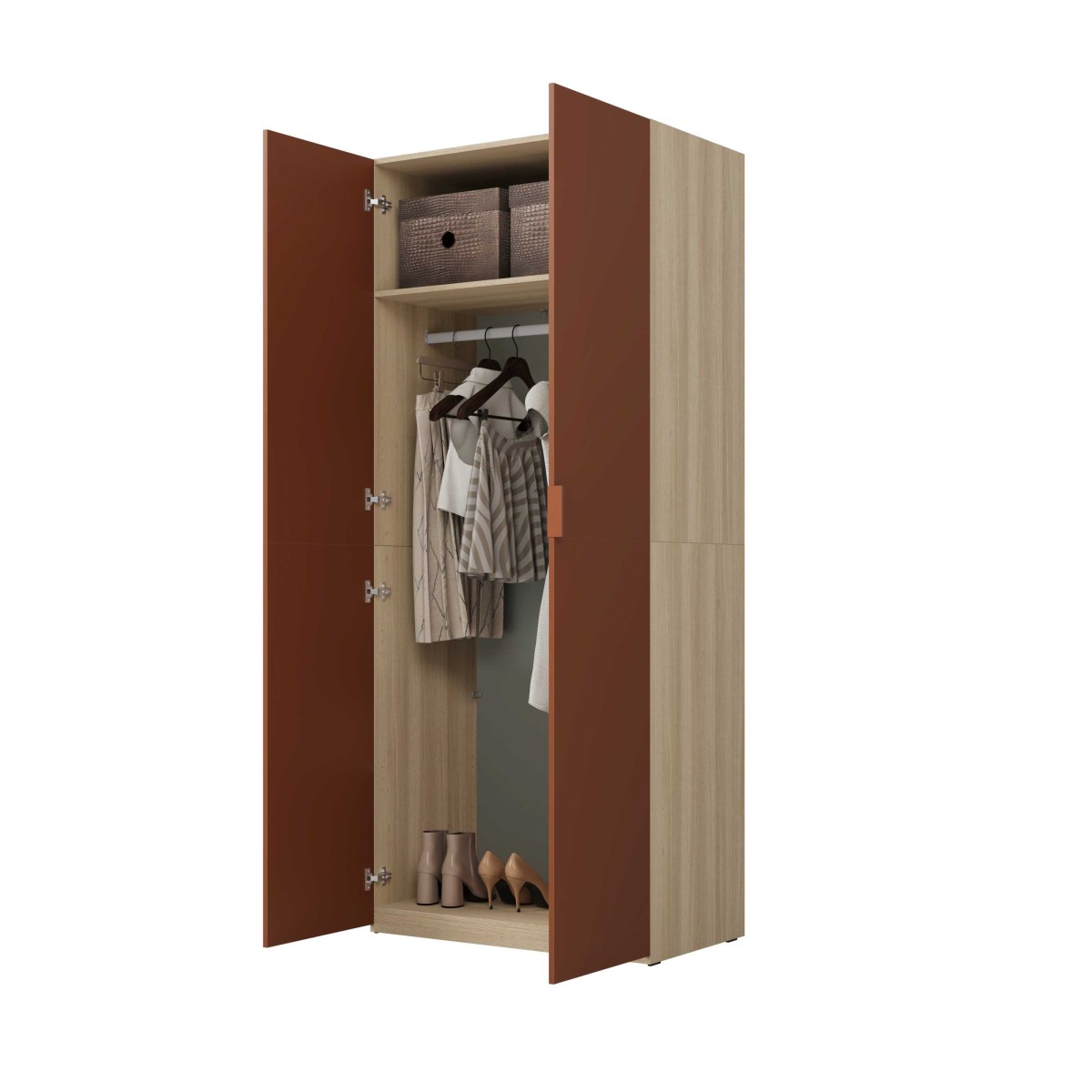 MONTANA 24ETOL18_4a SZAFA DWUDRZWIOWA 90 CM DĄB ELEGANCKI TERRACOTA WEWNĄTRZ PÓŁARANŻ.jpg