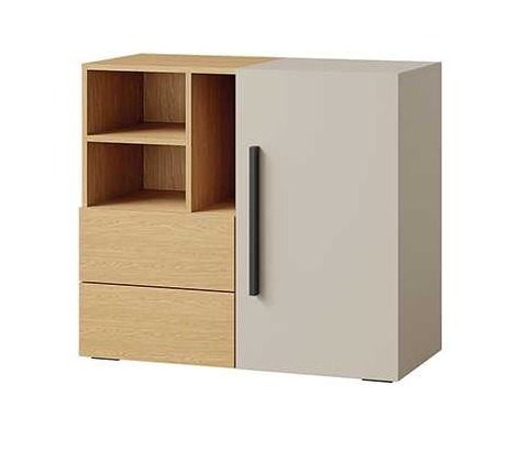 KOMODA MALA_dąb wiosenny+kaszmir DO POKOJU MŁODZIEŻOWEGO DZIECKA NOWOCZESNA.jpg