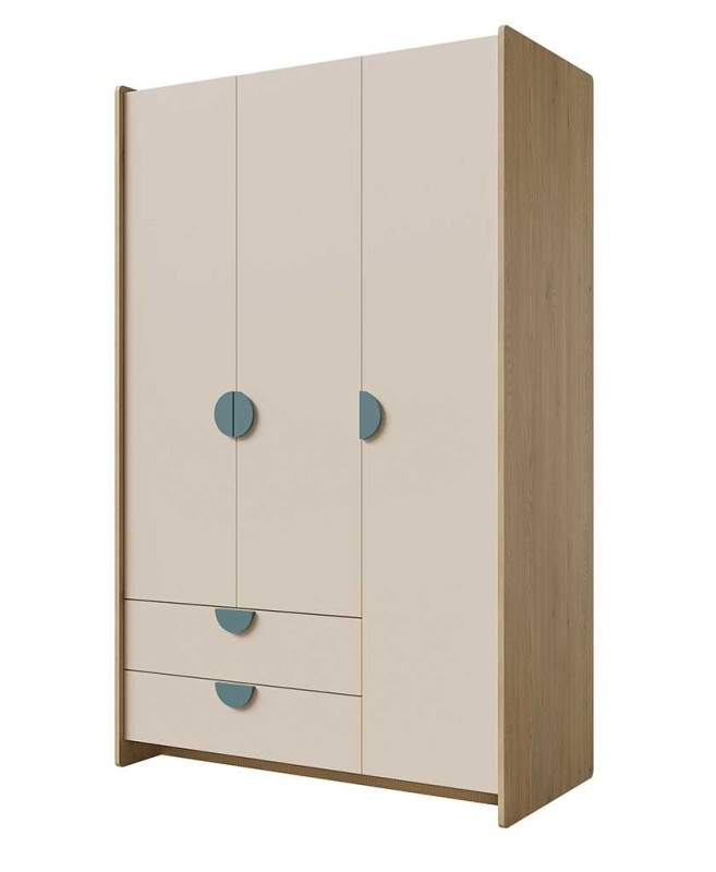 SZAFA 3D2S_morski DĄB CREMONA MACADAMIA MORSKI NIEBIESKI DO POKOJU DZIECKA.jpg