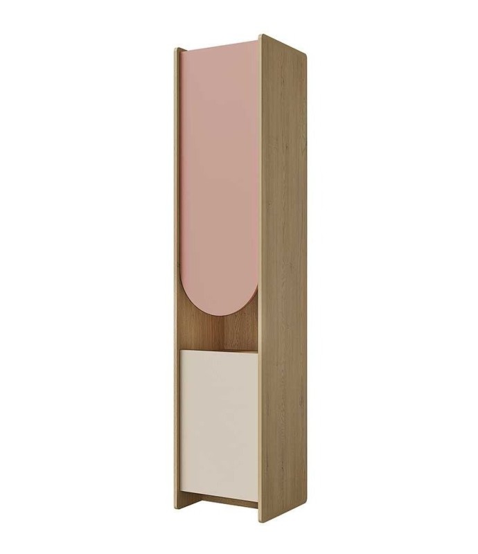 LEXI SLUPEK DĄB CREMONA MACADAMIA PUDROWY RÓŻ DO POKOJU DZIECKA.jpg