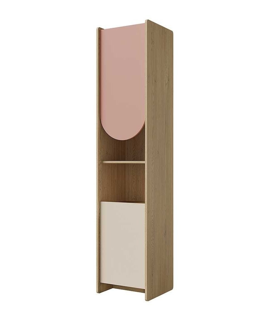 LEXI SLUPEK 2_DĄB CREMONA MACADAMIA PUDROWY RÓŻ DO POKOJU DZIECKA.jpg