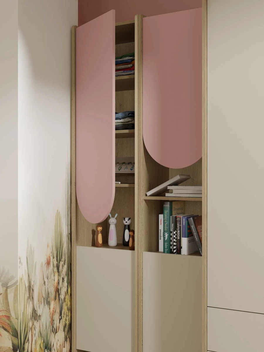 LEXI bez uchw detal DĄB CREMONA MACADAMIA PUDROWY RÓŻ DO POKOJU DZIECKA.jpg