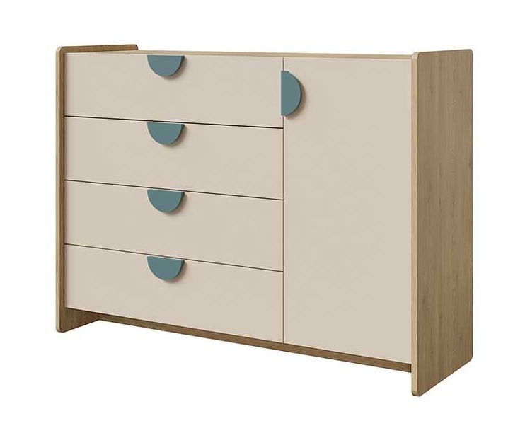 KOMODA 4S1D_morski DĄB CREMONA MACADAMIA MORSKI NIEBIESKI DO POKOJU DZIECKA.jpg