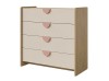 LEXI KOMODA 4SZ DĄB CREMONA MACADAMIA PUDROWY RÓŻ DO POKOJU DZIECKA.jpg