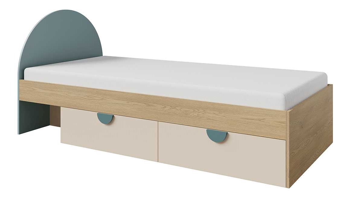 LOZKO MORSKI Z MATERACEM0053 DĄB CREMONA MACADAMIA MORSKI NIEBIESKI DO POKOJU DZIECKA.jpg