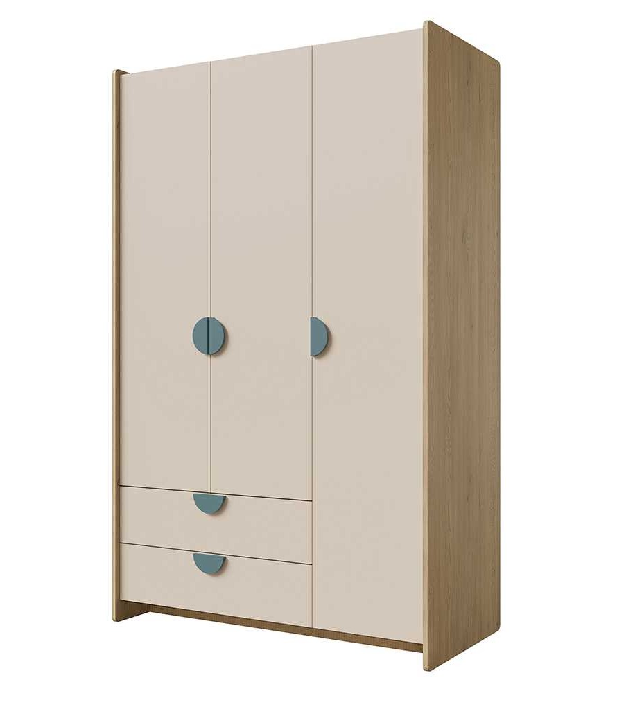 SZAFA 3D2S_morski DĄB CREMONA MACADAMIA MORSKI NIEBIESKI DO POKOJU DZIECKA.jpg