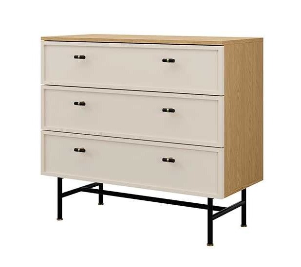 ELORA KOMODA MALA 3S_dąb wiosenny+macadamia kaszmir kaszmirowa beż beżowa.jpg