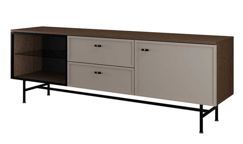 ELORA SZAFKA RTV DUZA 2S2D SZKLO bez led_baltic storm+stone grey toffi kaszmir beż.jpg