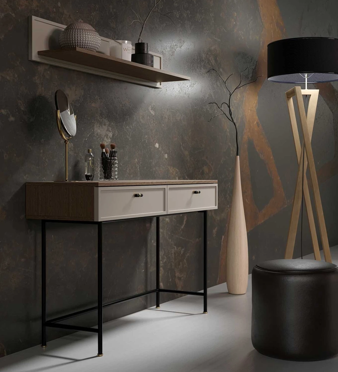 TOALETKA PÓŁKA ELORA DO SALONU ARANŻACJA baltic storm+stone grey toffi kaszmir beż.jpg