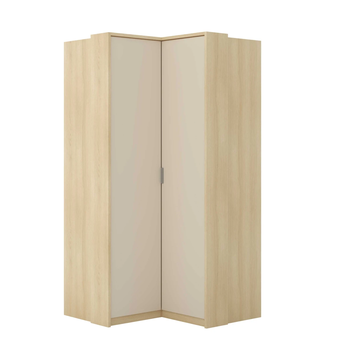 TERRA 24LBON16_2+24LGON01 SZAFA NAROŻNA Z LISTWĄ BOCZNĄ DO SYPIALNI MŁODZIEŻOWA DĄB LINDBERG BEŻ PIASKOWY ZEWNĄTRZ.jpg