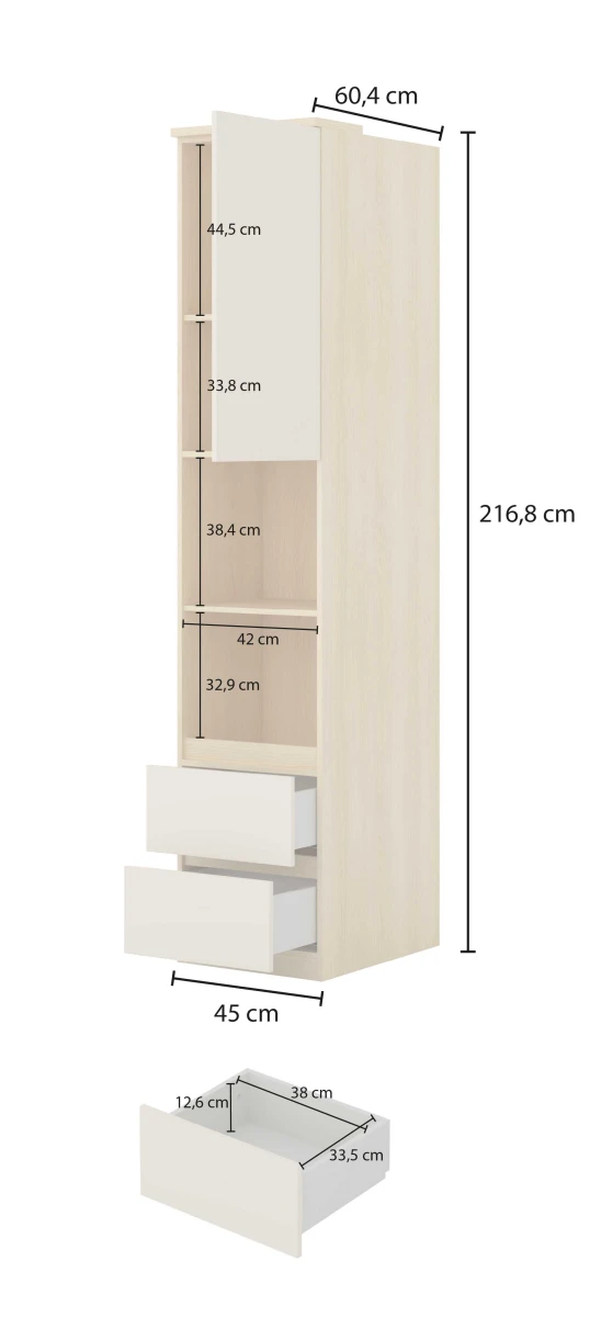 TERRA 24..ON94_7 REGAŁ GŁĘBOKI 2 SZUFLADY JEDNODRZWIOWY WYMIARY.jpg