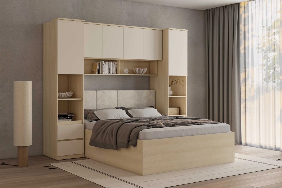 TERRA 24LBON12+24LBON94x2+24LGON31 MEBLOŚCIANKA ZABUDOWA DĄB LINDBERG BEŻ PIASKOWY ARANŻACJA.jpg