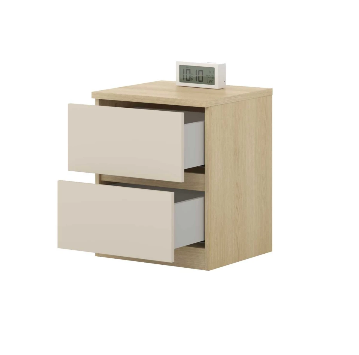 TERRA 24LBON22_4a KONTENEREK STOLIK NOCNY SZAFKA NOCNA 2 SZUFLADY BEŻ WEWNĄTRZ PÓŁARANŻ.jpg
