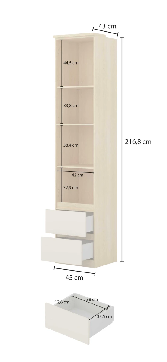 TERRA 24..ON83_7 REGAŁ PŁYTKI 2 SZUFLADY WYMIARY.jpg