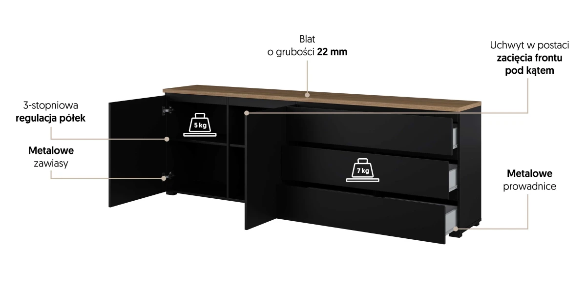 MODO 24W5OJ28_8PL SZAFKA RTV KOMODA DO SALONU POKOJU DZIENNEGO CZARNY DĄB MAUVELLA OPIS.jpg