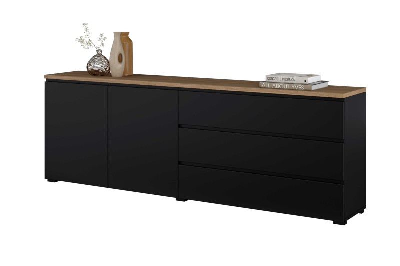 MODO 24W5OJ28_2a SZAFKA RTV KOMODA DO SALONU POKOJU DZIENNEGO CZARNY DĄB MAUVELLA ZEWNĄTRZ PÓŁARANŻ.jpg