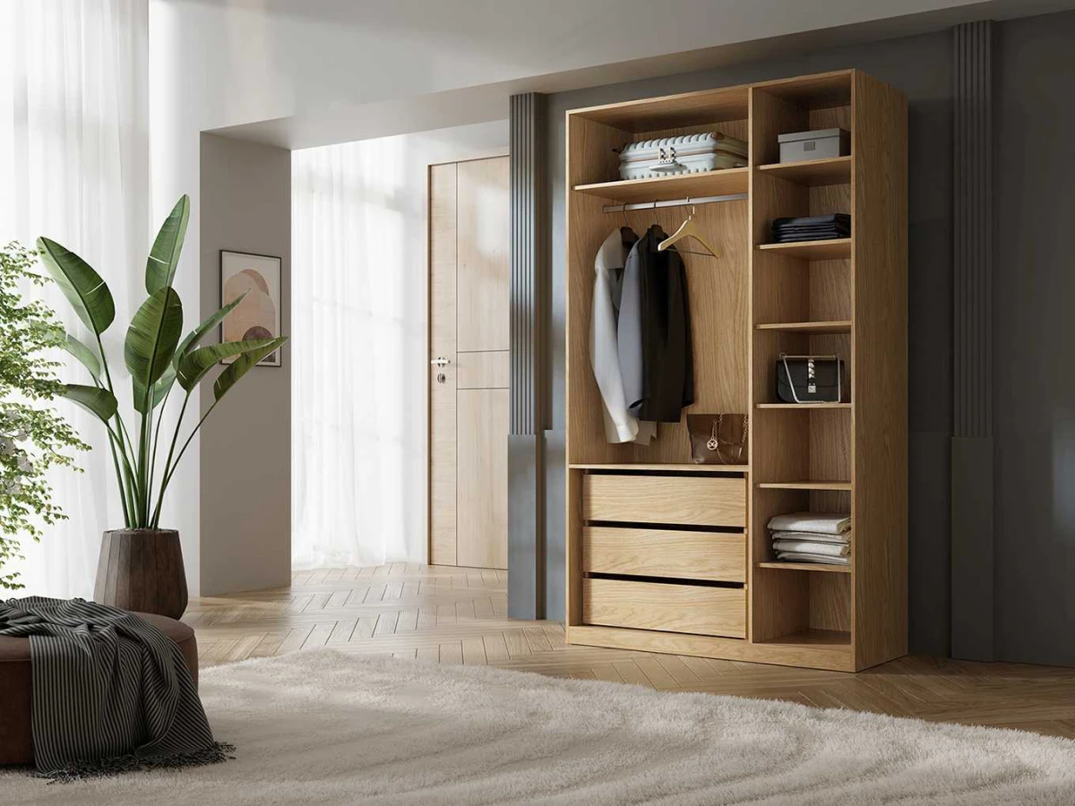 SORENO SZAFA 3D 135 CM DĄB WIOSENNY MACADAMIA WEWNĄTRZ ARANŻACJA.jpg