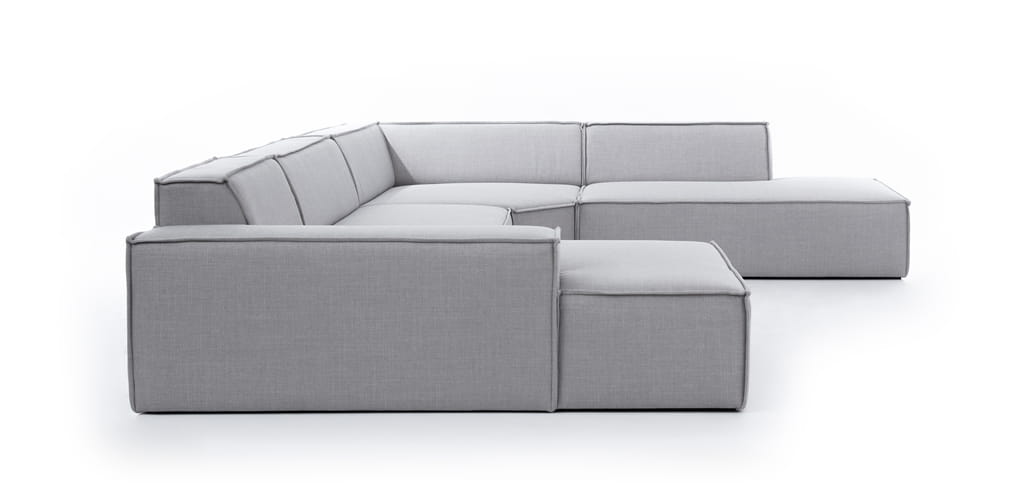 Zdjęcie Prezentujące Bok Modułowego Narożnika XL FONDY 352 cm w Kształcie "U"