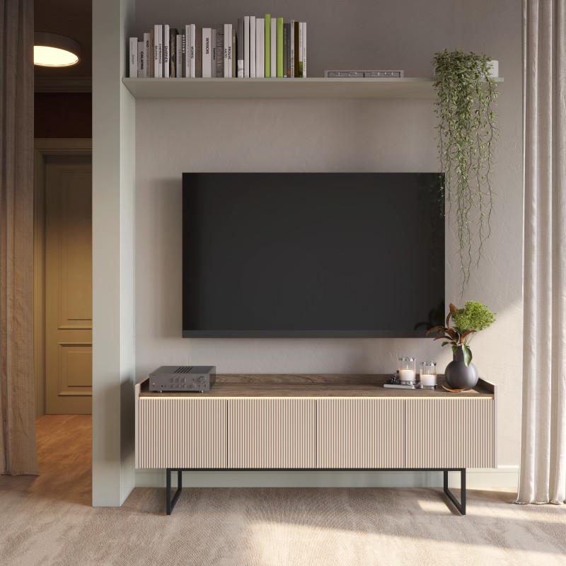 LG5BDC_03a SZAFKA RTV Z OŚWIETLENIEM BEŻOWA DO SALONU ARANŻACJA.jpg