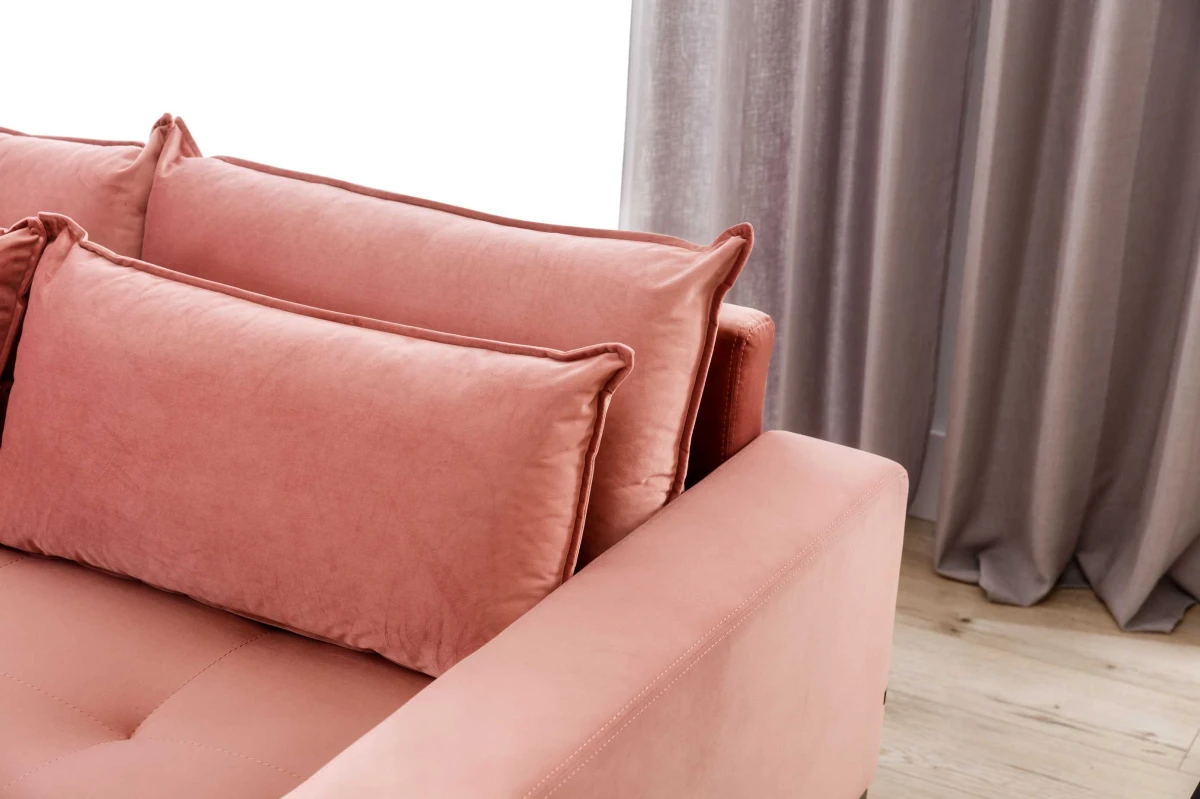 Alzira DETAL - Amor 4329 dusty pink 2 nowoczesny narożnik na wysokich nóżkach pojemnik funkcja spania.jpg