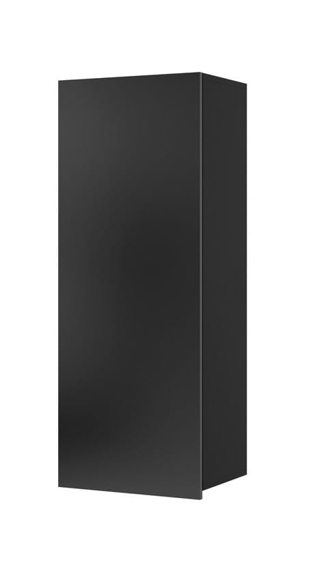 Szafka WISZĄCA PION czarna PRESTIŻ  Drzwi Półka biały połysk czarny dąb złoty.jpg