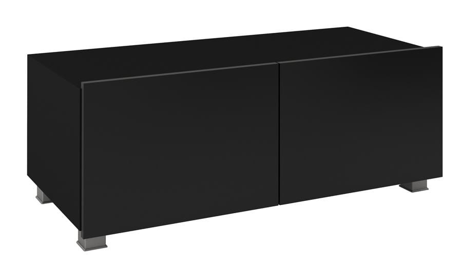 Szafka RTV 100 czarna PRESTIŻ  Stolik Wisząca Stojąca Uniwersalna biały połysk czarny dąb złoty.jpg