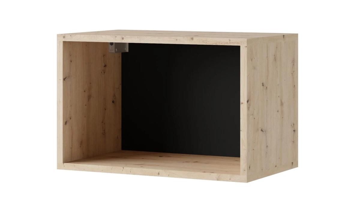 PÓŁKA WISZĄCA czarna 105 PRESTIŻ  biały połysk czarny dąb złoty 50 dąb artisan.jpg