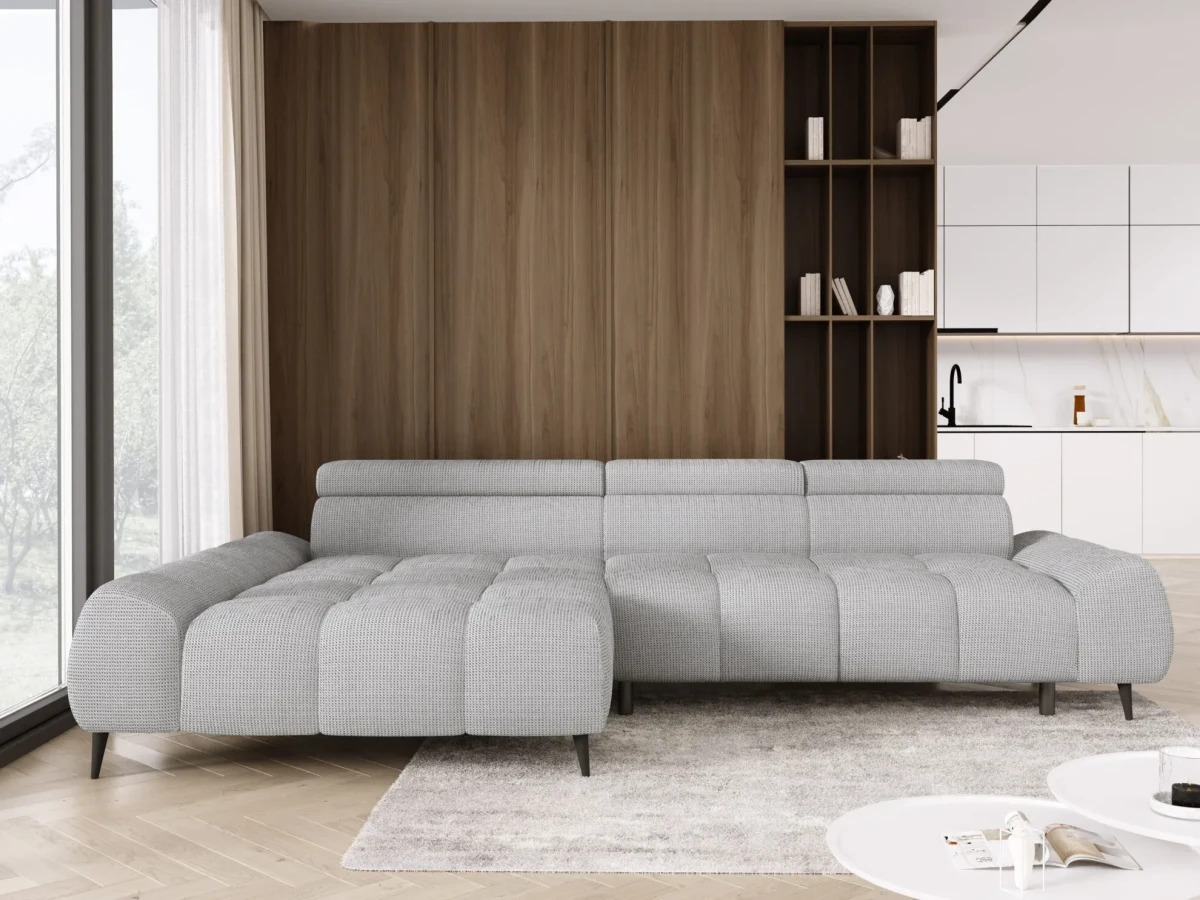 2_santo_s_artico20_front-nowoczesny narożnik do salonu funkcja relax regulowane zagłówki wysokie czarne metalowe nóżki przeszycia.webp