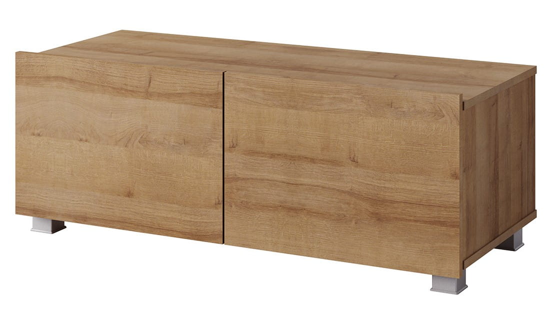 Szafka RTV 100 dąb złoty PRESTIŻ  Stolik Wisząca Stojąca Uniwersalna biały połysk czarny dąb złoty.jpg