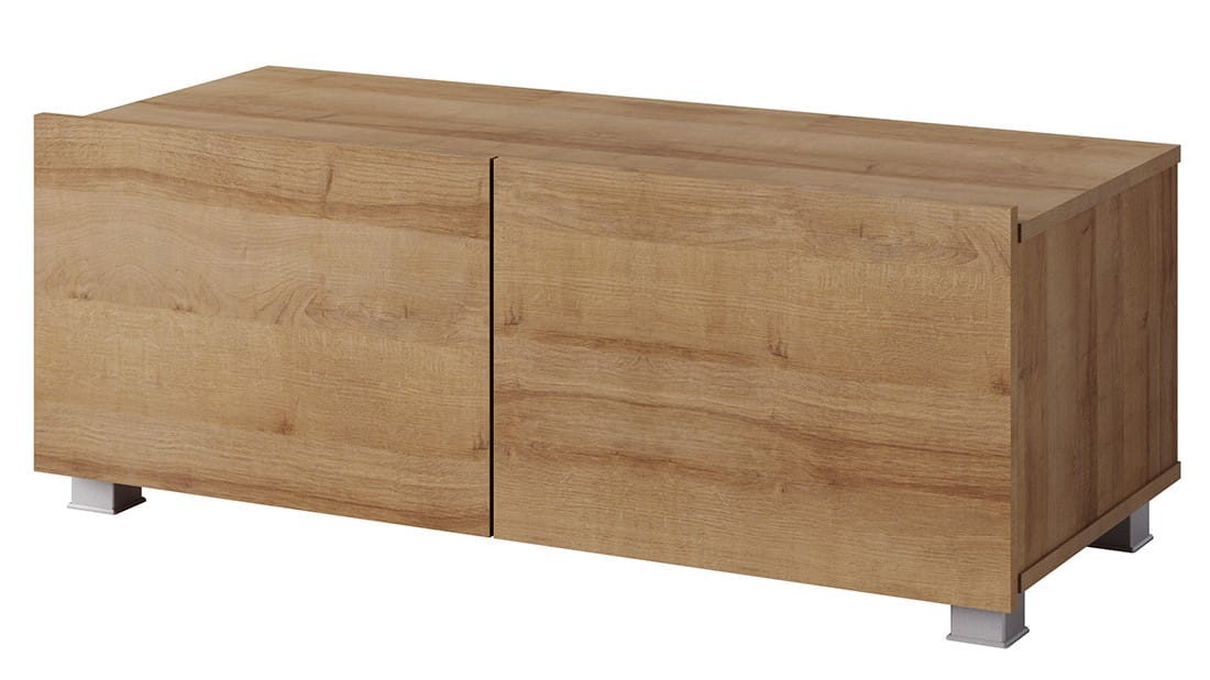 Szafka RTV 100 dąb złoty PRESTIŻ  Stolik Wisząca Stojąca Uniwersalna biały połysk czarny dąb złoty.jpg