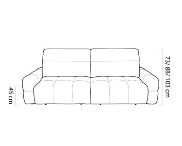 MATEO-BIGSOFA-nowoczesna duża sofa do salonu funkcja relax regulowane zagłówki wymiary front.webp