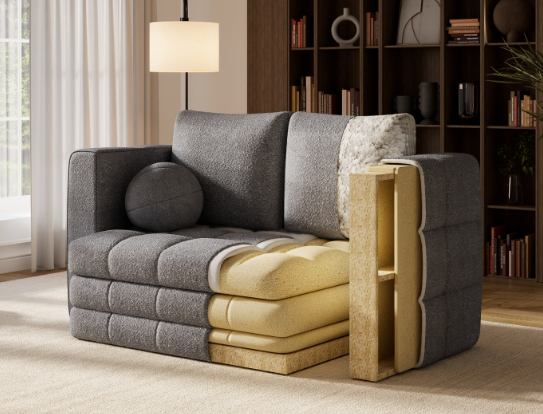 nowoczesna mała kompaktowa kanapa sofa do salonu rozkładana z funkcją spania wypełnienie wnętrze pianka budowa.png