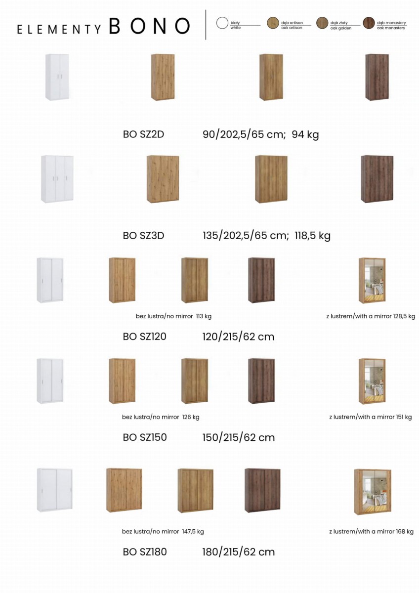 System Zestaw Kolekcja BONO Biały Dąb złoty Artisan Monastery 1.jpg