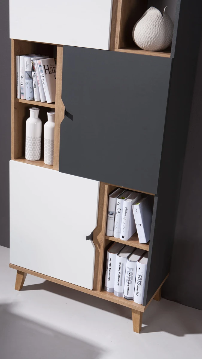 szczegóły detale 18 System mebli MEMONE do pokoju dziecka młodzieżowy salonu Dąb złoty grafit biały nowoczesny zestaw.jpg