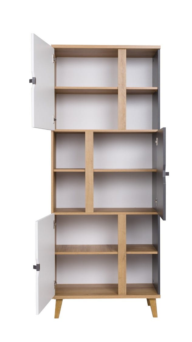 GiB macro 06 02 18 2A regał szuflada drzwi wysoki System mebli MEMONE do pokoju dziecka młodzieżowy salonu Dąb złoty grafit biały nowoczesny zestaw.jpg