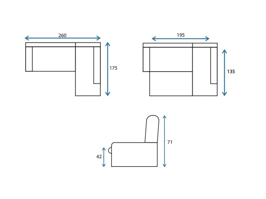 Narożnik Minos wymiary
