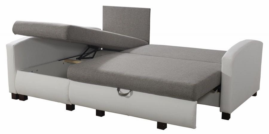 Narożnik  PORTOS  Do Salonu Funkcja Spania Sprężyna BONELL Na Całej Powierzchni Spania Pojemnik Na Pościel Nowoczesny Poduszki Pokoju Młodzieżowy Mały Dwa Pojemniki Uniwersalny Prawy Lewy