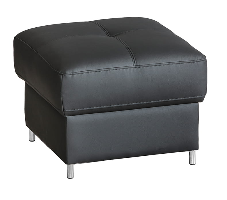 Pufa BAZALT Nowoczesna Do Salonu Pokoju Kwadratowa na Wysokich Metalowych Nogach Meble Modułowe 61 cm x 61 cm