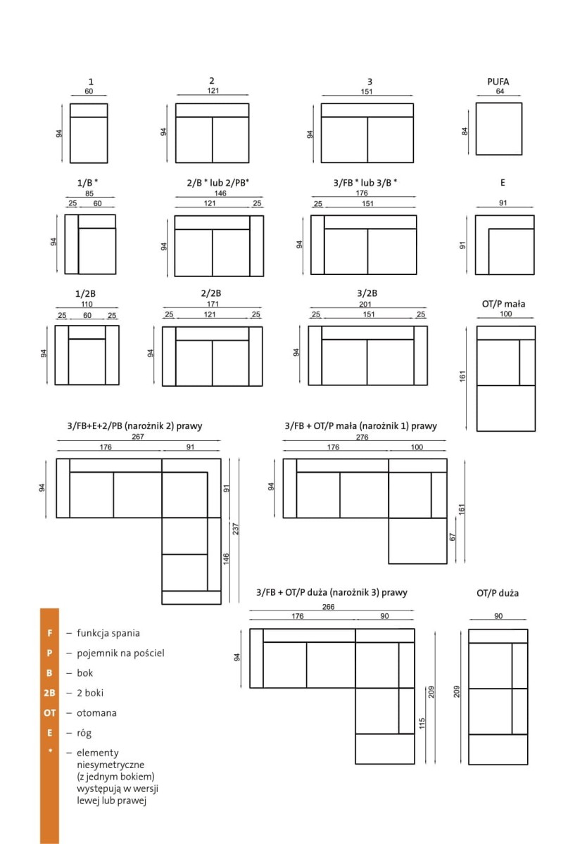 Baltica Zestaw Mebli Modułowy Elementy Wymiary.jpg