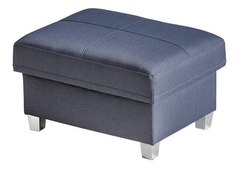 Pufa BOSTON Nowoczesna Do Salonu Pokoju Masywna Metalowa Noga