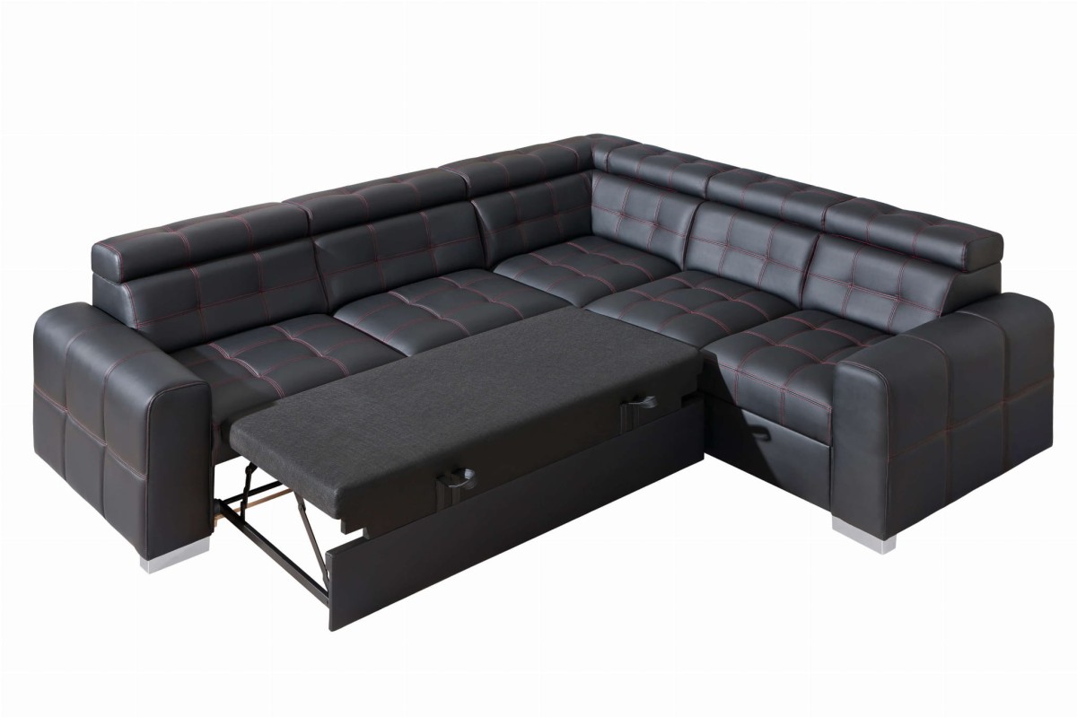 Irys Nar 1 funkcja spania Narożnik Modułowy Funkcja Spania Pojemnik na Pościel Regulowany Zagłowek Wymiary.jpg