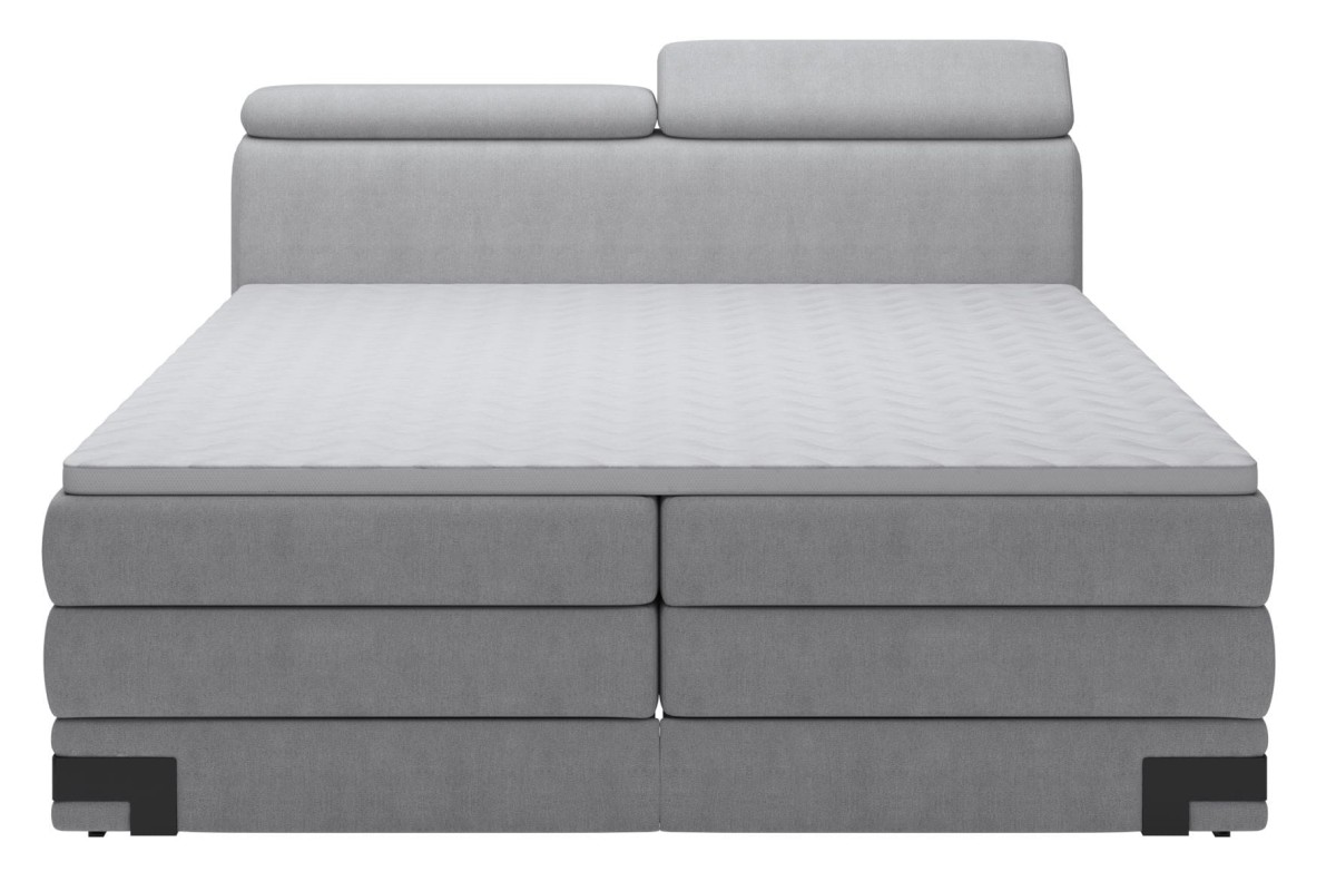 Łóżko Kontynentalne Tapicerowane Kano Na Wysokich Metalowych Nogach Loft Nowoczesne Do Sypialni 140 160 180 x 200 cm  Przód.jpg