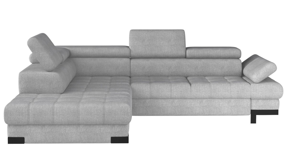 Narożnik Selva L Tkanina Austin 18 Szary Do Salonu Pokoju Funkcja Spania Pojemnik Na Pościel Styl Nowoczesny LOFT Regulpwane Zagłówki Podłokietnik Wysokie Metalowe Nóżki Relaks b.jpg