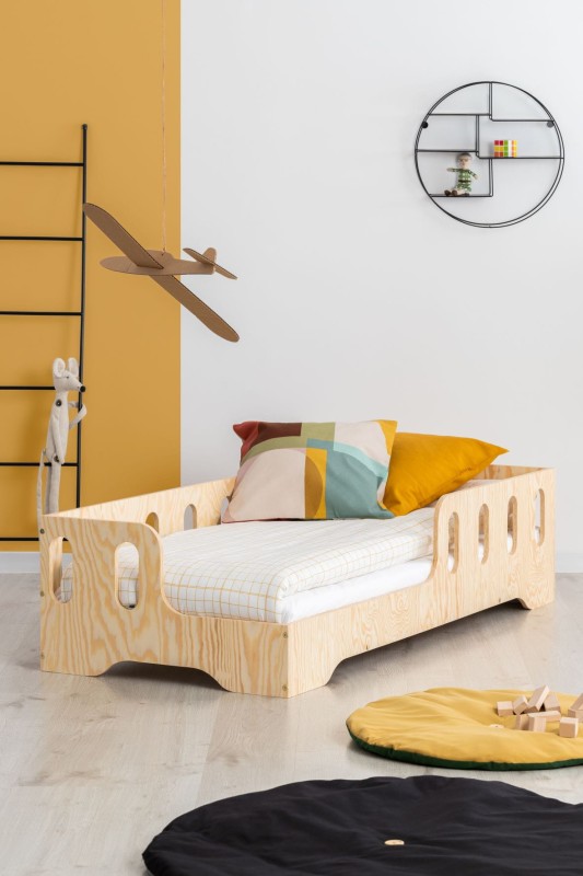 Łóżko KUBA Młodzieżowe Drewniane Dla Dzieci Sonsa Lewe .jpg