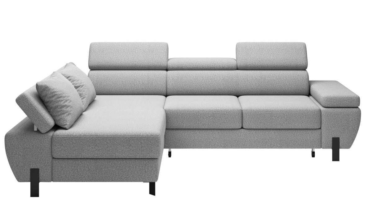 Narożnik Molina Mini Tkanina Arya 9602 Do Salonu Pokoju Metalowe wysokie nogi Czarne Srebrne Styl Nowoczesny LOFT .jpg