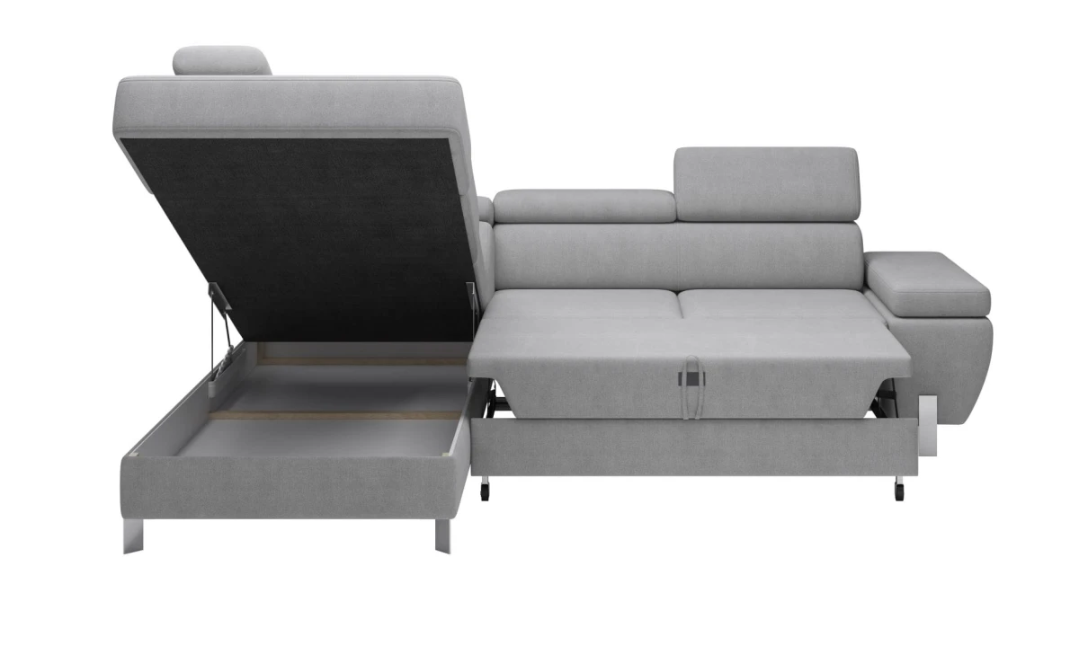 Narożnik Molina L Tkanina Alfa 17 Do Salonu Pokoju z Funkcją Spania Pojemnikiem na Pościel Regulowany zagłówek Podłokietnik Nowoczesny Styl LOFT Metalowa Noga.jpg