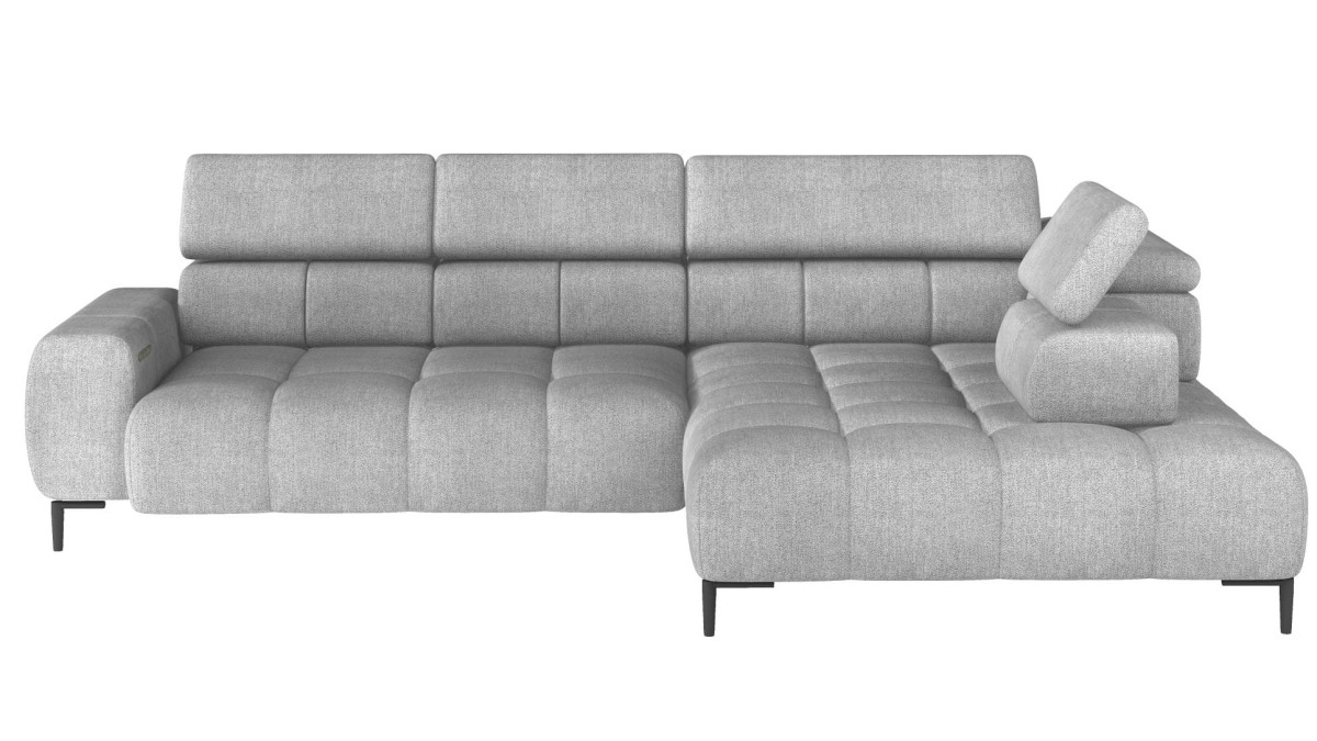 Narożnik Plaza L Nowoczesny Do Salonu Pokoju Elektryczna Regulacja Głębokości Siedziska Regulowany Zagłówek Oparcie Styl LOFT Funkcja Relax .jpg